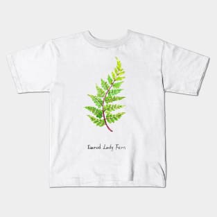 eared lady fern watercolor Kids T-Shirt